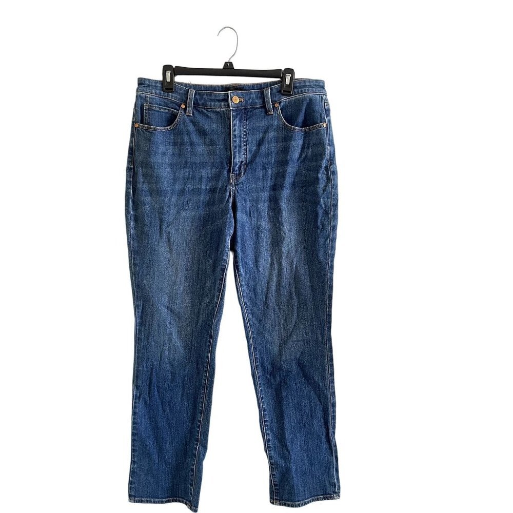 Talbots Womens Size‎ 12P Blue Straight Leg Jean